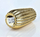 Vazo dekorative Mondex Callimus Gold, 27 cm, qeramike, ngjyrë ari shumë e shkëlqyer