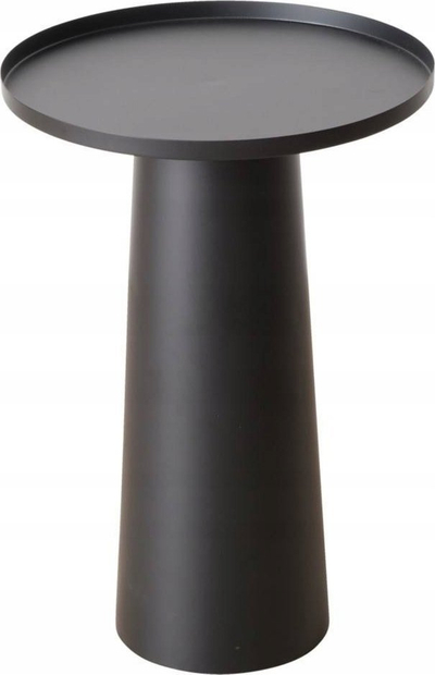 Tavolinë Boltze Jacky, diametër 38 cm, metal, e zezë