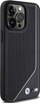Këllëf telefoni BMW Twisted Line MagSafe për iPhone 15 Pro, i shpuar, i zi