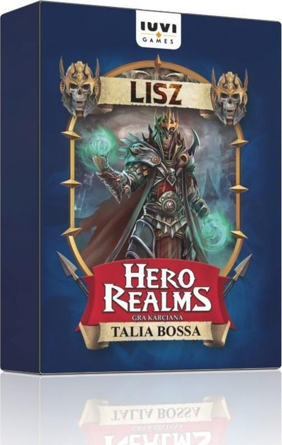 Игра со карти Hero Realms Boss Deck Lich, проширување, за 1 5 играчи, повеќебојна