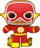 Figurinë Funko Pop DC Comics Gingerbread The Flash, 9.5 cm, vinil, me shumë ngjyra