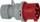Индустриска приклучница Brennenstuhl 1081050020 CEE, 400V 32A, 5-полна, IP44, црвена