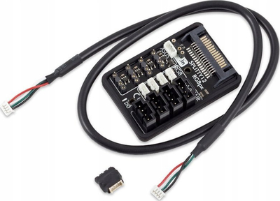 Разделувач RGB Аква Компјутер RGBpx Splitty12 53300, 12 порти, за вентилатори RGBpx