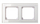 Kornizë elektrike Liregus FRAME K14-245-02, 2 module, xham me shkëlqim transparent