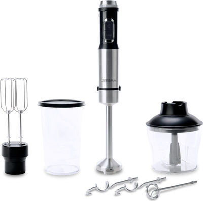 Mikser dore Zeegma Handy Chef, set 5 në 1, inoks, argjendt e zi