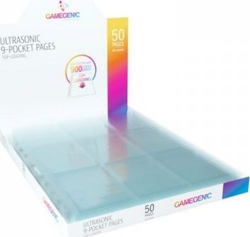 Mbrojtëse kartash Gamegenic: Ultrasonic 9-Pocket Pages Toploading, 50 copë