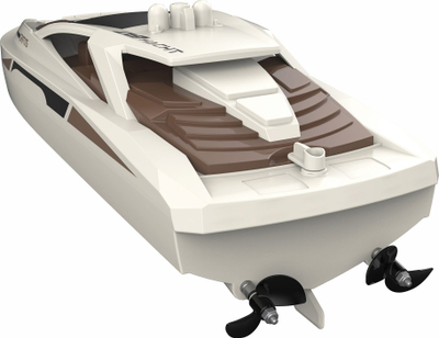 Играчка брод со далечински управувач Amewi Caprice Yacht 380mm, батерија 800 mAh, до 15 km/h, бела