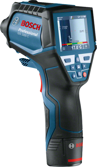 Detektor termik Bosch GIS 1000 C, rang -40°C deri 1000°C, ekran TFT, blu