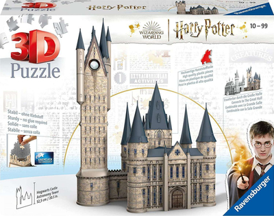 Puzzle 3D Ravensburger Harry Potter Hogwarts Castle Astronomy Tower, 615 pjesë, shumëngjyrësh