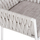 Karrige Martin prej alumini 56x56x80Hcm (HM5564.11), bardhë