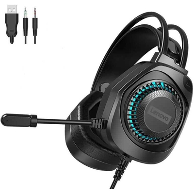 Kufje gaming Lenovo G81A, USB, 3.5mm, të zeza