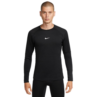 Тренинг блуза Nike Pro Warm, Dri FIT, со долги ракави, црна