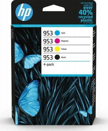 Kartrixh boje printeri HP 953 CMYK origjinal, set me 4 copë, me ngjyra