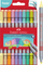 Set markerësh Faber-Castell Double Ended Fibre-tip, 10 ngjyra pastel, shumëngjyrësh