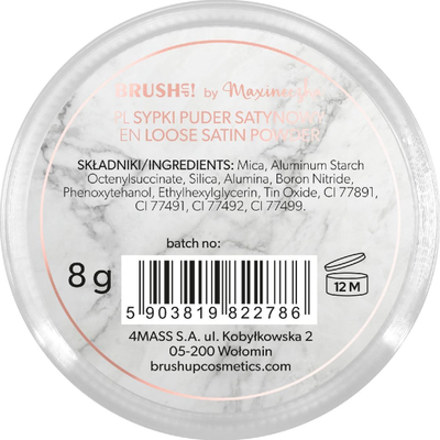 Pudër e lirshme Brush up! by Maxineczka Satin, efekt sateni, për fytyrë
