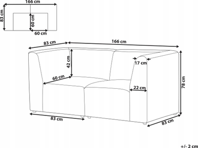 Divan 2 vendesh LEMVIG, korduroy, 166 cm, jeshile e errët