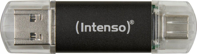USB Intenso Twist Line, 32GB, me dy dalje USB C dhe USB A, ngjyrë antracit