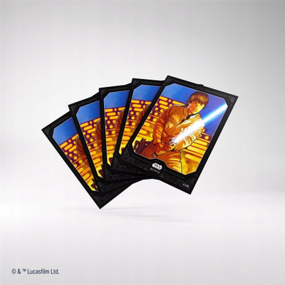 Aksesor për letra Gamegenic Star Wars Unlimited Double Sleeving Pack, 2 shtresa mbrojtëse, Space Red, i kuq