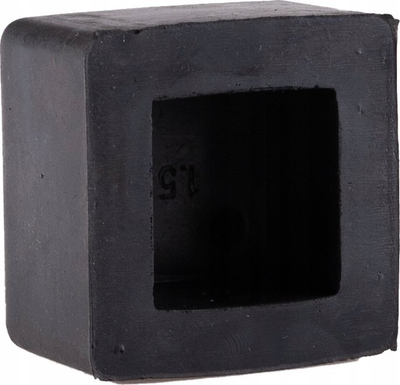 Kapak gome për tub katror 25x25mm, për këmbët e mobiljeve, ngjyrë e zezë