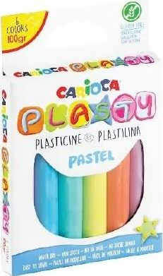 Plastelina Carioca, 6 ngjyra, 100 g