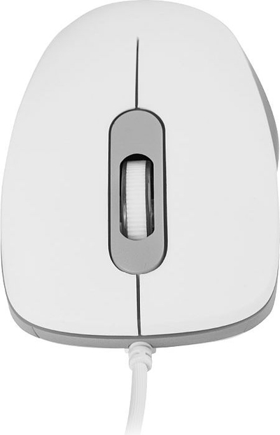 Maus Modecom M10S Silent, optik, 1000 DPI, i bardhë me gri