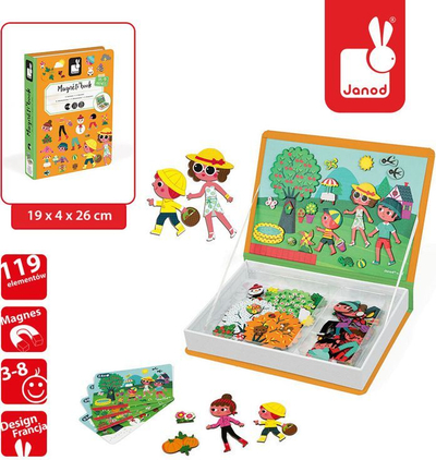 Lojë puzzle magnetike 4 stinët, koleksioni Magnetibook 2018