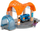 Set treni druri Brio 33973 Smart Tech Sound Action Tunnel Station, për kalamaj 3+, portokalli blu