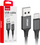 Kabllo karikimi USB AMiO 03899, për makinë edhe për shpi, e zezë gri