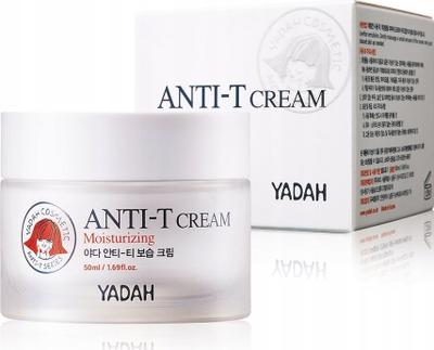 Krem fytyre Yadah Anti-T Cream, hidratues, për lëkurë me papastërti, 50ml
