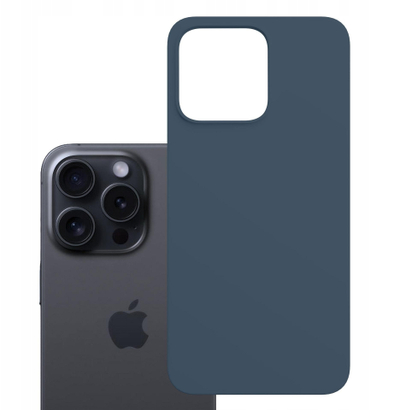 Kapak telefoni 3MK Hardy MagSilicone për iPhone 15 Pro Max, pajtohet me MagSafe, silikon, blu
