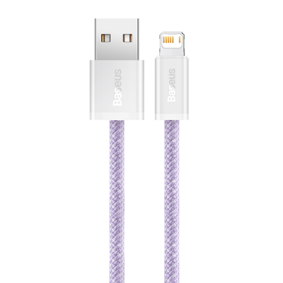 Kabllo USB Baseus BSU3001PRP, USB A në Lightning, 2 m, vjollcë
