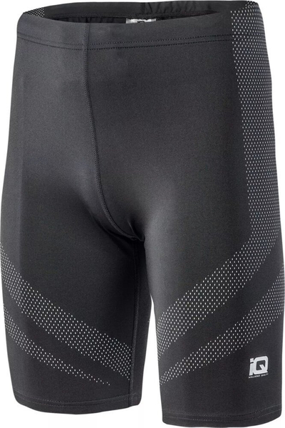 Legginsa sport për burra IQ Arizo 1/2, me reflektues, xhep me zinxhir, të zinj