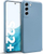 Këllëf telefoni Crong Color Cover Samsung Galaxy S22 Plus, silikoni, blu