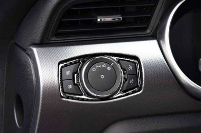 Veshje panel dritash MTuning për Ford Mustang 2015-2019, efekt karboni, ABS, e zezë