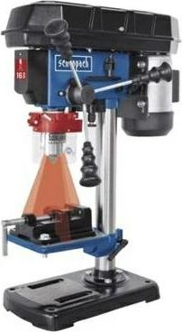 Stërvitëse fikse tavoline Scheppach DP16VLS, 500W, me lazer, blu