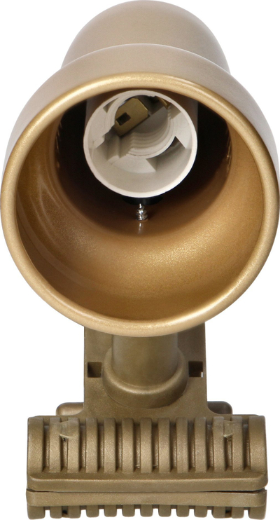 Lampë tavoline Virone DL-9/C, me kapëse, E14 40W, ngjyrë e artë