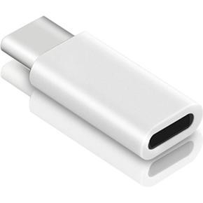 Adapter telefoni Mako Lightning në USB C, për karikim e sinkronizim, i bardhë