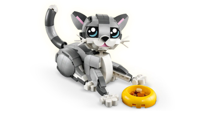 Set ndërtimi Lego Creator 31163 Playful Cat, 3 në 1, shumëngjyrësh