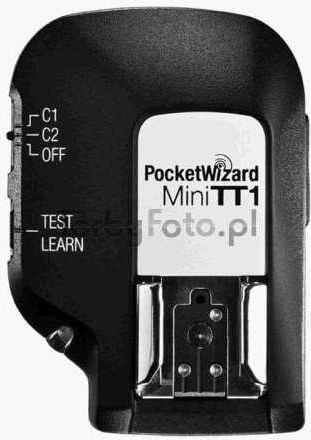 Transmetues blici PocketWizard MiniTT1 për Nikon, wireless, me TTL, i zi