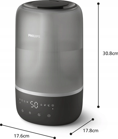 Навлажнувач на воздух Philips HU1510 Series 1000, ултразвучен, резервоар 3L, со дифузер за арома
