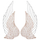 Dekor muri Wings 39x1,5x92Hcm (HM4223), bardhë/ zezë