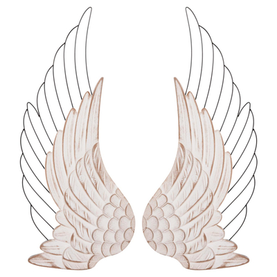 Dekor muri Wings 39x1,5x92Hcm (HM4223), bardhë/ zezë