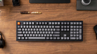 Tastierë mekanike Keychron K10 Max QMK, wireless, full size, gri
