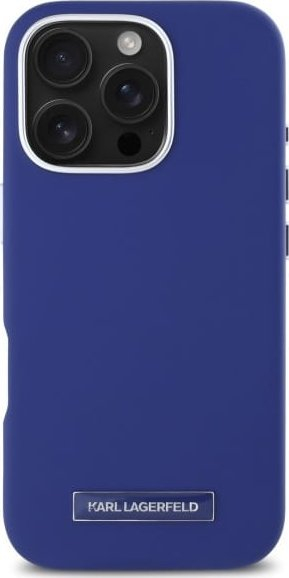 Kapak telefoni Karl Lagerfeld KLHMP16LPGMSRPB, për iPhone 16 Pro 6.3", hardcase MagSafe, blu