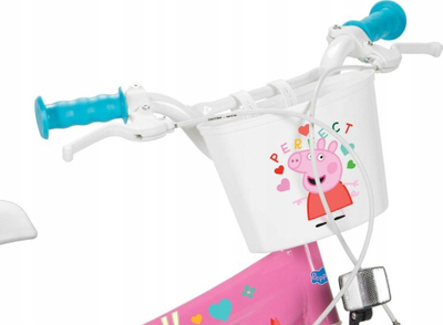 Bicikletë për kalamaj Toimsa Peppa Pig 16", me rrota anësore, rozë