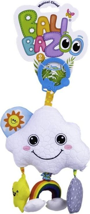 Lodër e varur për bebe Canpol Babies Cloud Hanging Toy Music Box, kuti muzikore, pasqyrë, shumëngjyrëshe