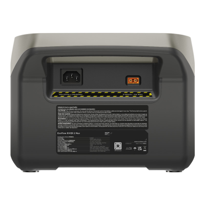 Stacion portabël energjie EcoFlow River 2 Max, 512Wh, karikim i shpejtë, gri