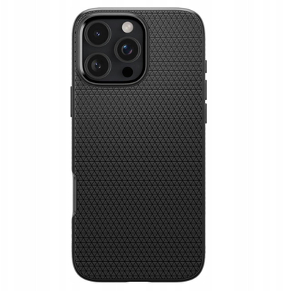 Mbulesë telefoni Spigen Liquid Air për iPhone 17 Pro, matte, e zezë