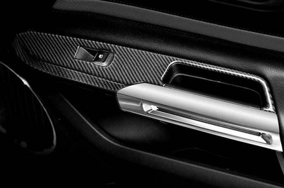 Dekor anësor karboni MTuning për Ford Mustang 15-19, set, i zi