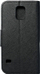 Këllëf portofol Fancy për Samsung Galaxy S5 G900, me stand, ngjyrë e zezë